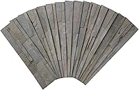 Vista 6 de Aspect Pelar y pegar piedra superpuesta contra salpicaduras de cocina, titanio elevado (kit de 15 pies cuadrados)