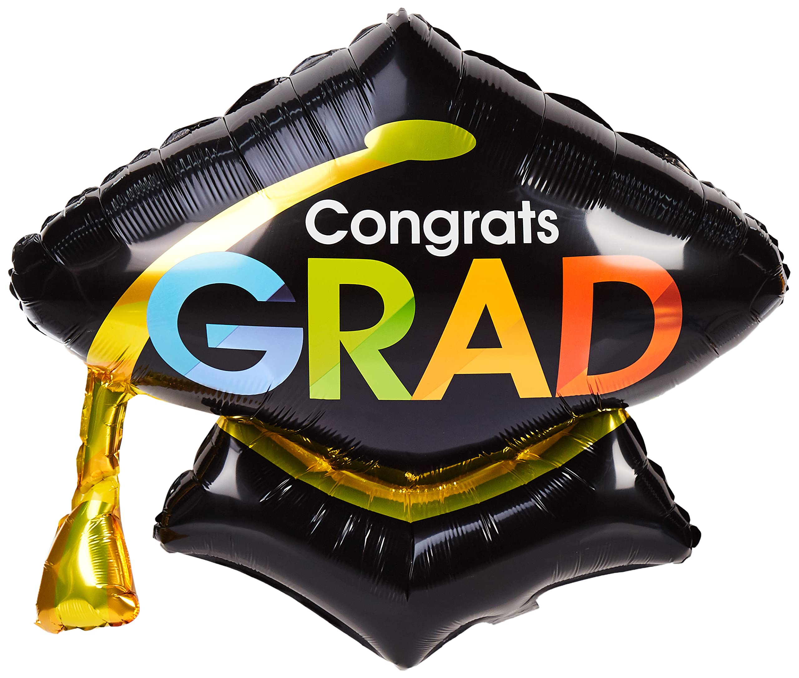 RGL Congrats Grad Black Hat Balloon, Multicolor, B90