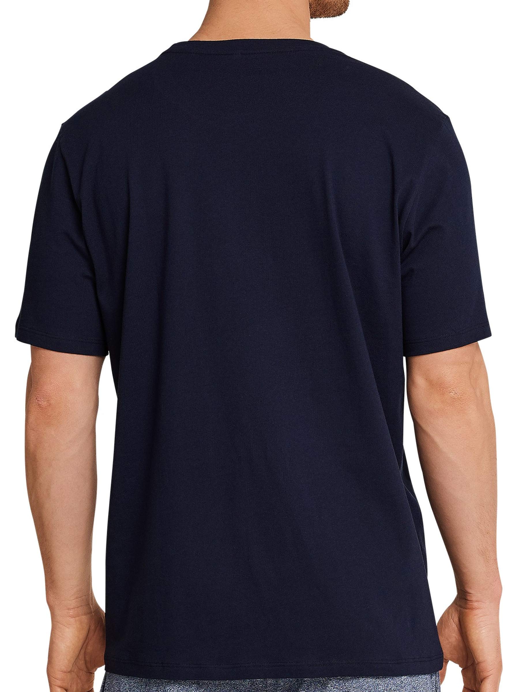 Schiesser Herren Schlafanzugoberteil T-Shirt Rundhals - 163832
