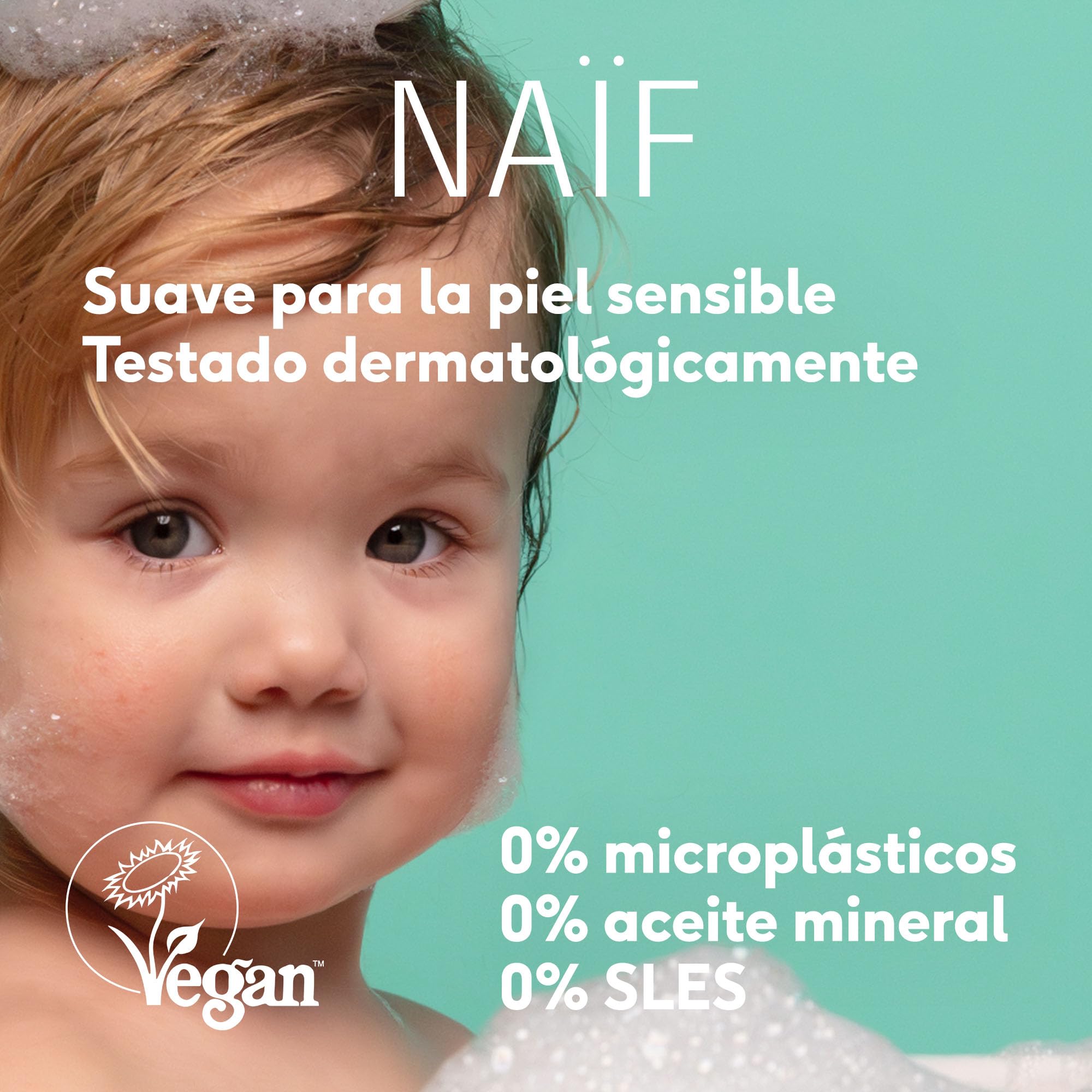 Naïf - Spray refrescante aftersun - para bebé y niño - 0% perfume - Calma y refresca la piel - Sin microplásticos, aceites minerales ni siliconas - Dermatológicamente probado - Vegano - 175 ml