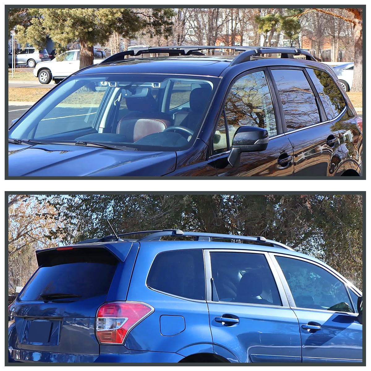 Spec-D Tuning Aluminum Luggage Carrier Roof Rack Cross Bars Compatible with 2014-2018 Subaru Forester