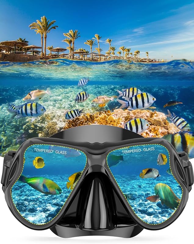 Zenoplige 3 az 1-ben snorkel szett felnőtteknek, páramentes maszk, száraz légzőcső és úszólábak
