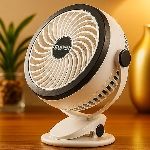 AYSIS 1200Mah 6 Inch Desktop Mini Clip Fan Rechargeable Usb