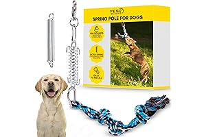 YES4QUALITY Flirt Pole for Dogs: Spring Pole for Endless Fun and Training