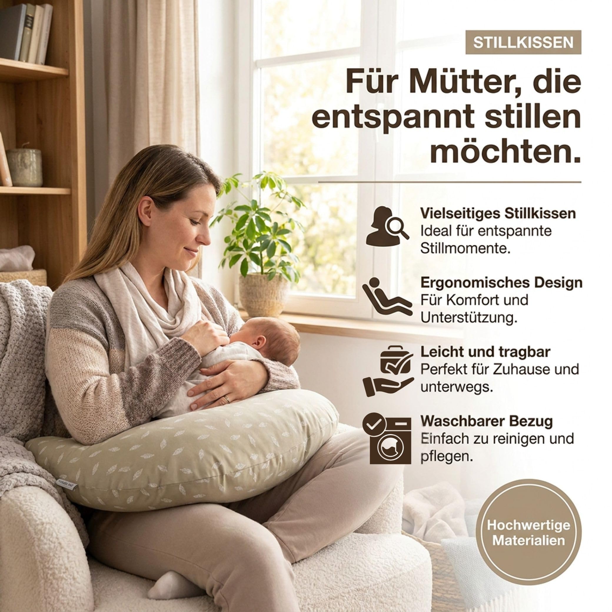 Set Theraline Stillkissen Yinnie & Spucktuch Blaubär | Schmuse- und Lesekissen 135 cm x 35 cm | Bauchstützkissen mit sandfeinen Perlen | Schmusekissen inkl. Außenbezug