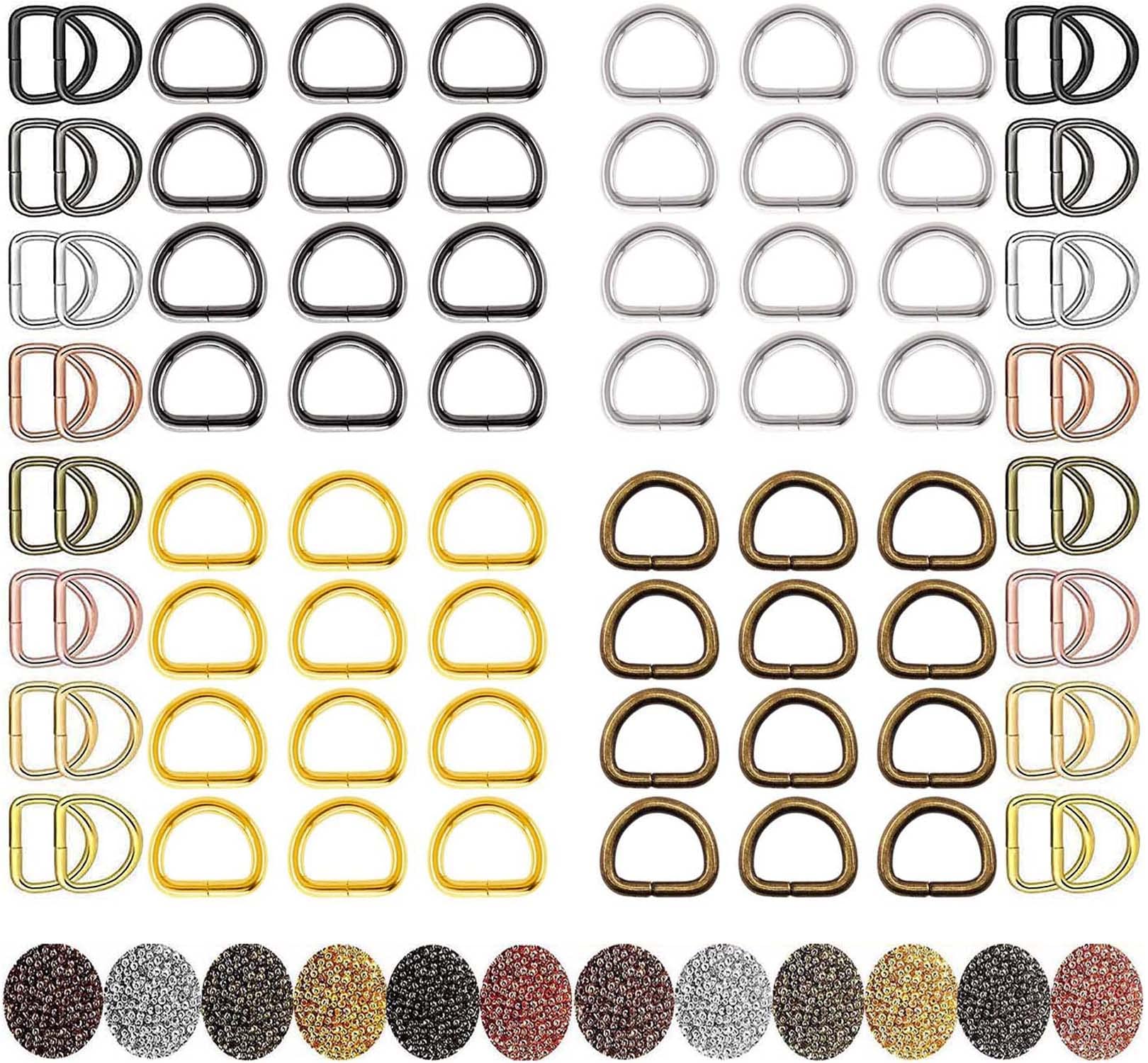 Flat Side Slide Release Buckles & Tri-Glide Slides, Nylon Webbing Straps, Plastick/Metal D Rings Snap Hooks for Luggage Belt Handles Pet Colla-image-16