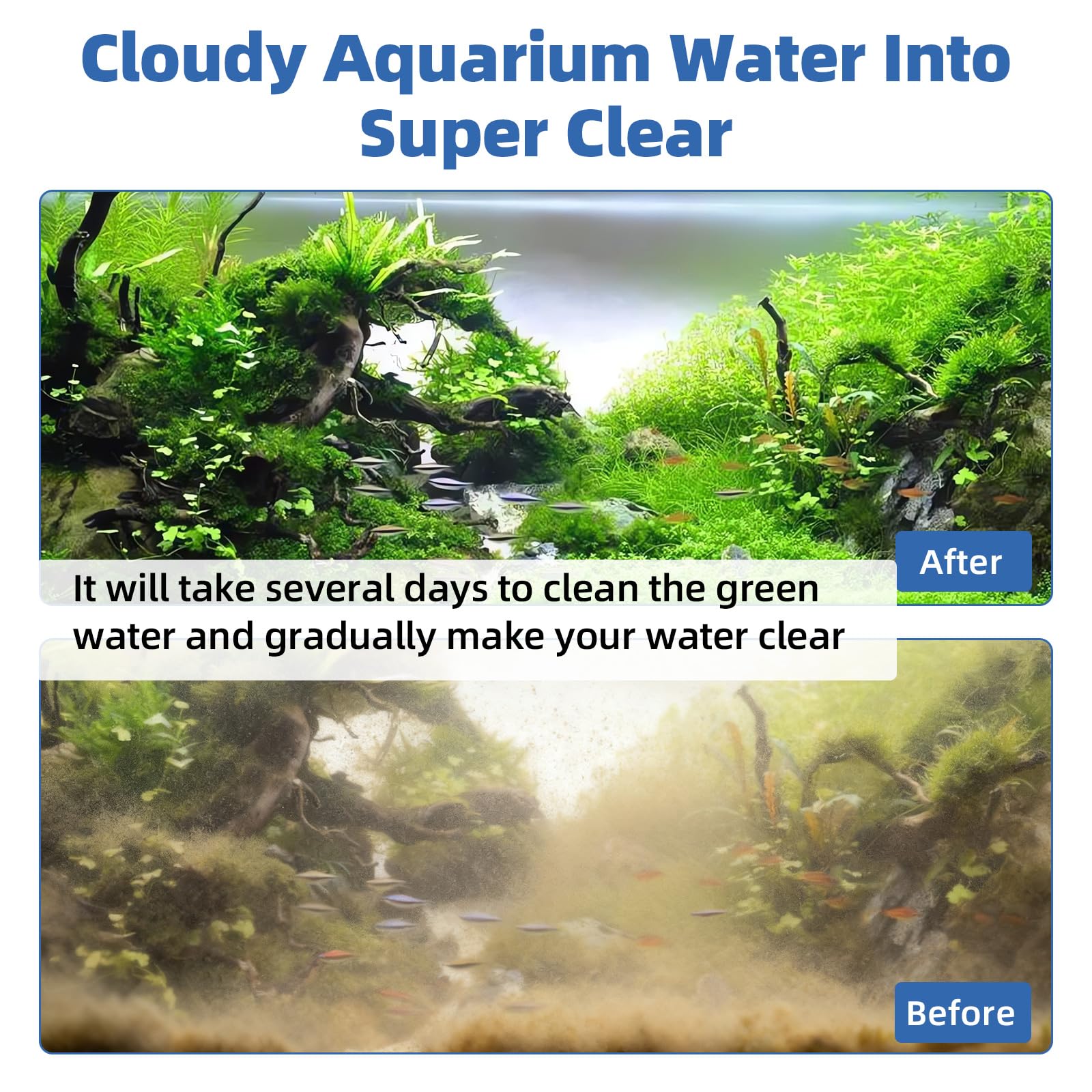 hygger - Luz de acuario U-V con tiempo, escudo protector de 360 °, luz limpia para agua verde y limpieza de algas, lámpara de anfibio U-V-C para acuario y acuario de agua dulce (9 W, 60-100 galones)