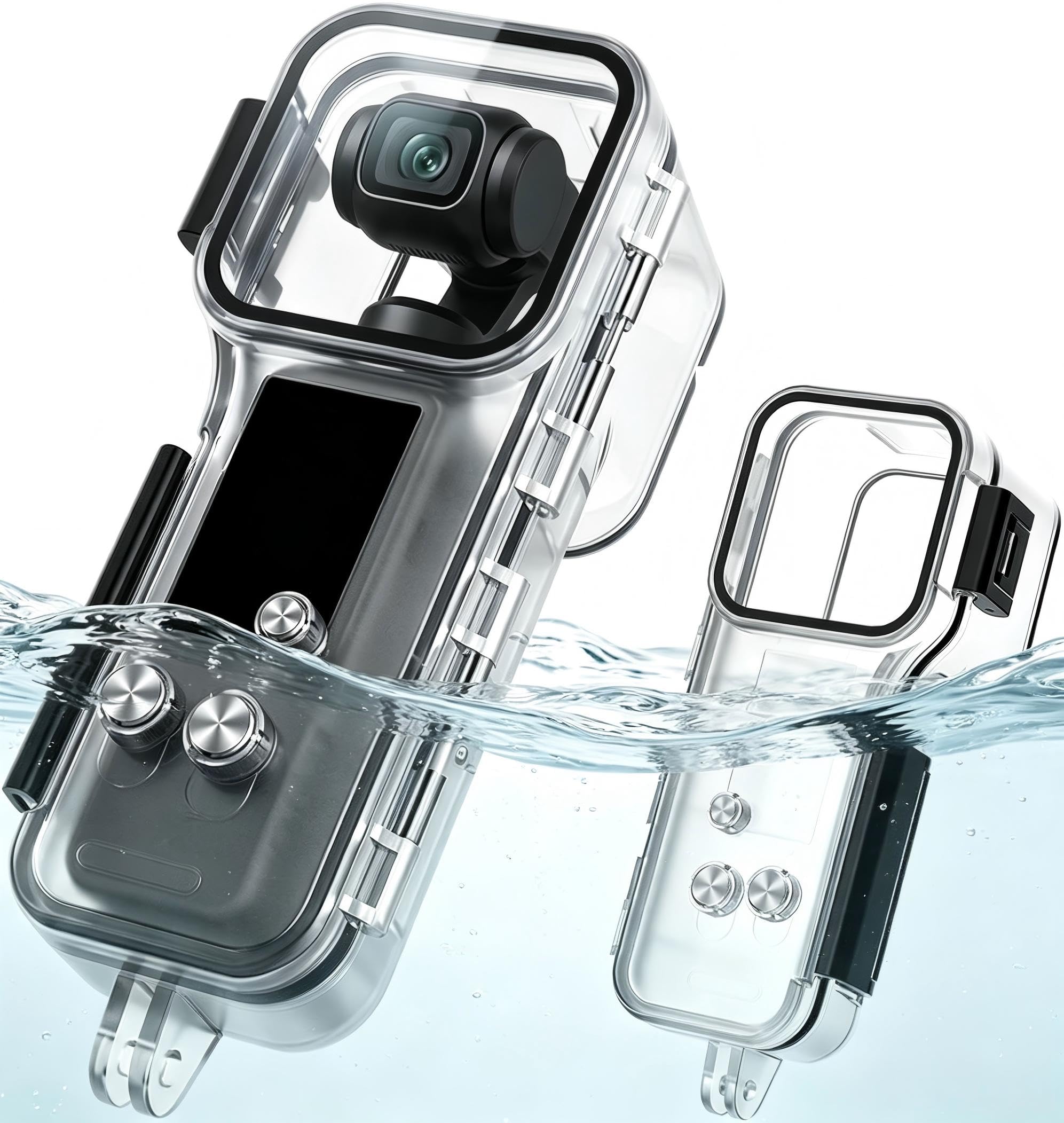 Funda Impermeable para dji Osmo Pocket 4, Carcasa de Buceo 50M Carcasa submarina Cámara Funda Protectora Dive Case Protective Case Accesorios para dji Osmo Pocket 4