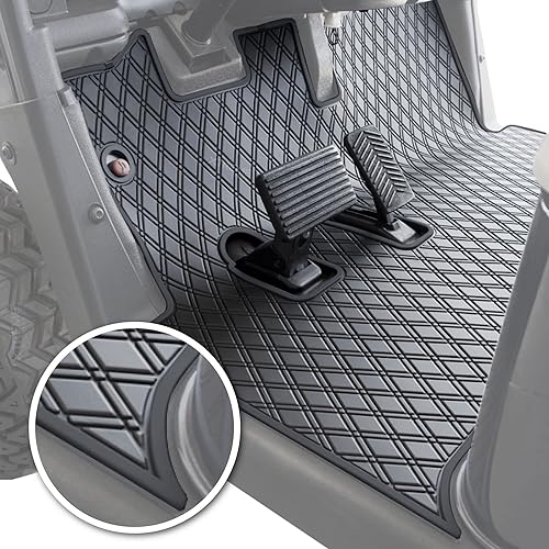 Xtreme Mats EZGO RXV Golf Cart Mat, Full Coverage Golf Cart Floor Liner Mat - Only Fits EZGO RXV (2008-2022) & 2Five (2009+) - All Black