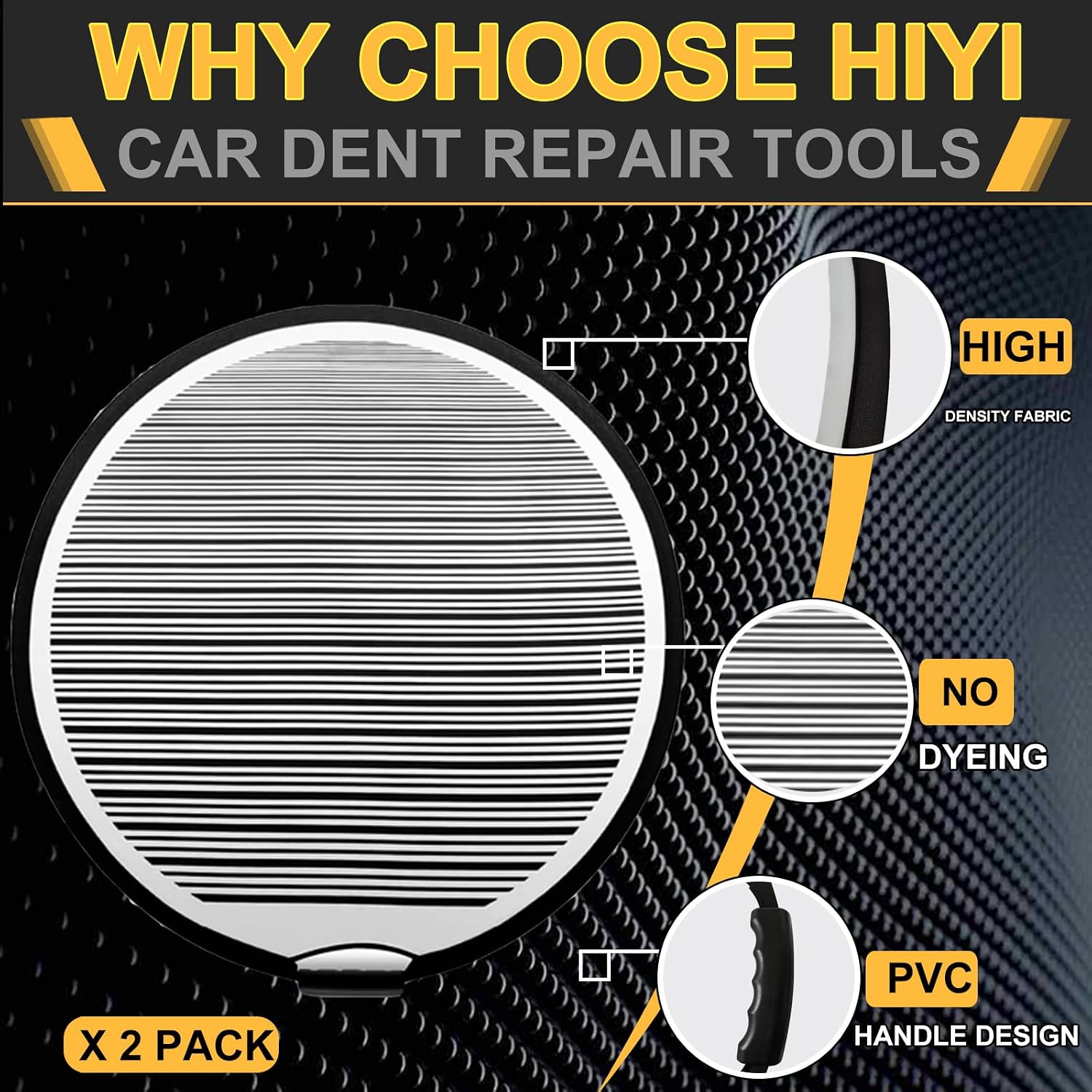 Dent Reflector Board 2 Pack 27.5 Inch Foldable Steel Dent Remover Tool For Car (Dent reflector board, 2 PCS)