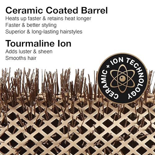 Miniatura 4 de Olivia Garden Cepillo térmico NanoThermic Ceramic + Ion Square Shaper (no eléctrico)
