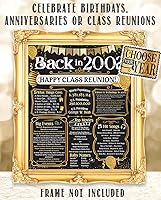 Vista 617 de Lone Star Art 66ª Reunión de Graduados (Sesenta y seis) Decoración en Oro - Recordando El Año - Clase de 1959 - Póster Sin Marco de 11x14 - Globos