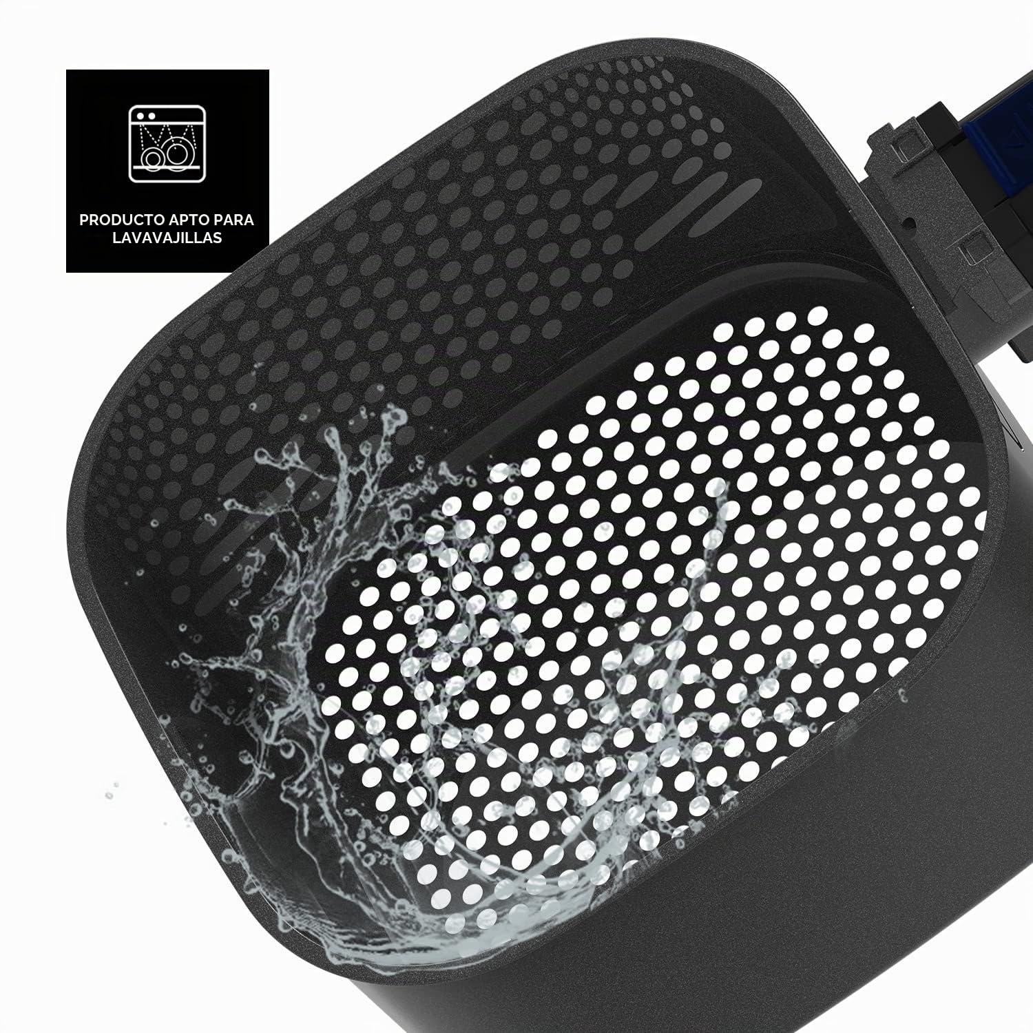 Taurus Air Fry Digital 6S - Freidora de aire, 1700W, 5.5L capacidad, 8 programas, hasta 200ºC, temporizador 60 min, digital, 6/7 raciones, piezas desmontables aptas lavavajillas, libre BPA y PFOA