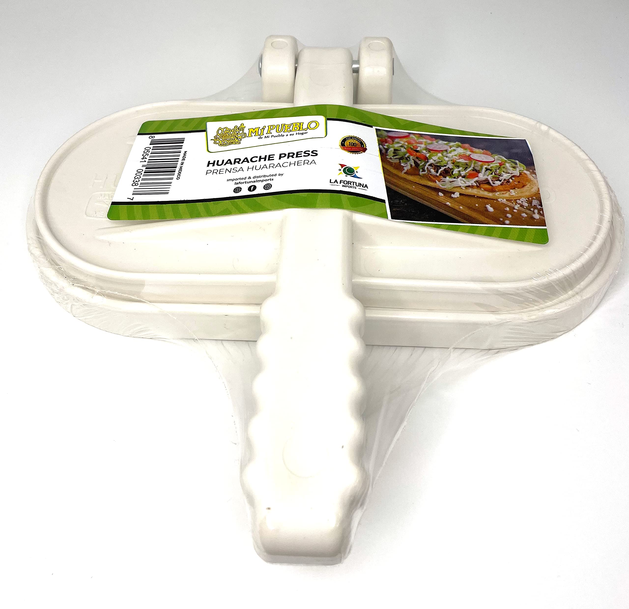 Mi Pueblo 9″ Lightweight Plastic Huarache Press – Authentic Huarachera, Dishwasher Safe, Compact Mexican Tortilla Maker