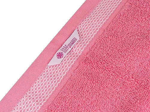Miniatura 8 de CASA COPENHAGEN Solitaire Mix - Juego de toallas de 6 piezas, color gris violeta + rosa, 21.16 ozm, 2 toallas de baño, 2 toallas de mano, 2 paños de