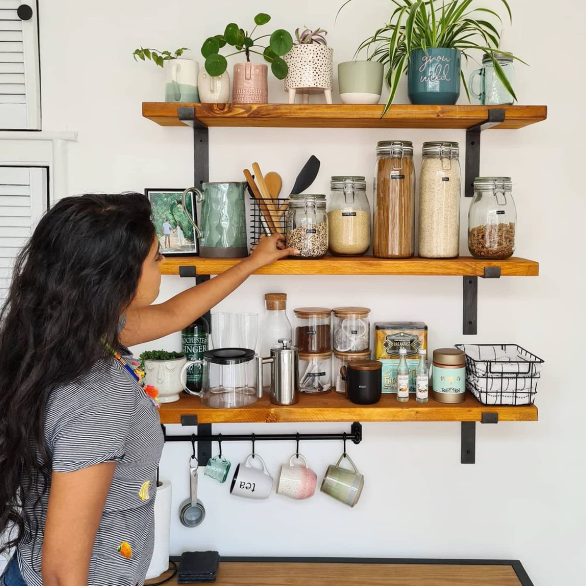 Rustc Scaffold Board Shelf Brackets Heavy Duty Handmade Ndustral