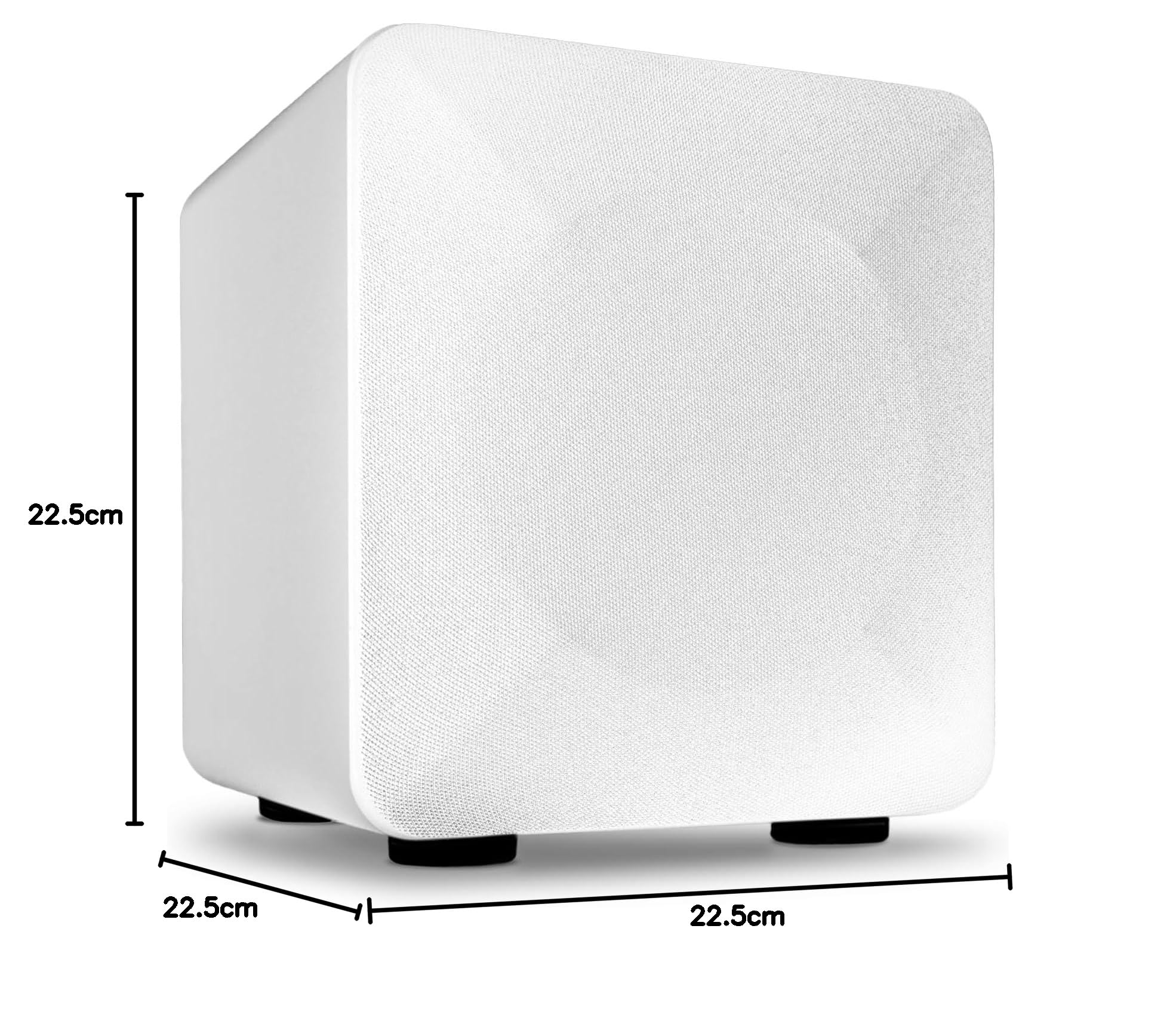 Audioengine S6 210 W kompakt Driven Mini-subwoofer – kraftfull Bas i ETT litet paket – Perfekt för stationära datorer, lägenheter, kontor Och spelinställningar