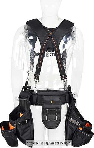 Miniatura 4 de WELKINLAND Tirantes de cinturón de herramientas de 2.5", tirantes de cinturón de herramientas para hombres, tirantes de herramientas para hombres,