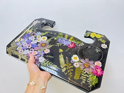 Miniatura 6 de Moldes de resina para volante, de resina epoxi para manualidades, montaje en mesa de coche, bandeja de volante, escritorio para computadora portátil