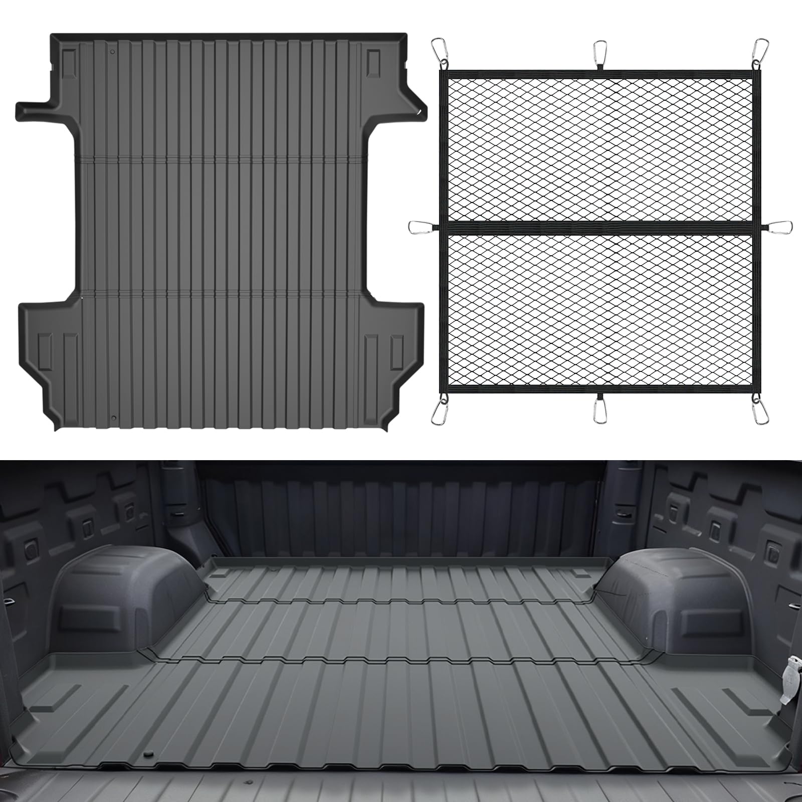 Truck Bed Mat for 2019-2026 Chevy Silverado 1500 &amp; GMC Sierra 1500
