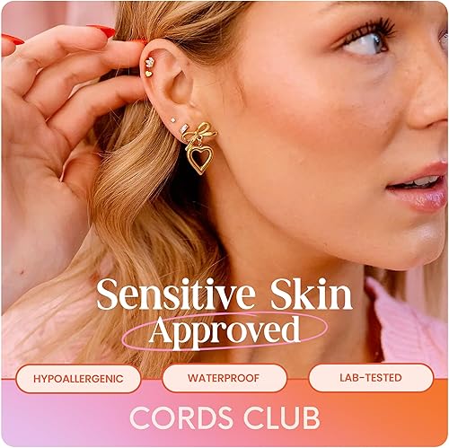 Miniatura 5 de Cords Club Monstera Leaf Flat Back Stud ASTM-F136 Implant Grade Titanium - Push Pin Design for Sensitive Ears Available in 18K PVD Gold Plated &