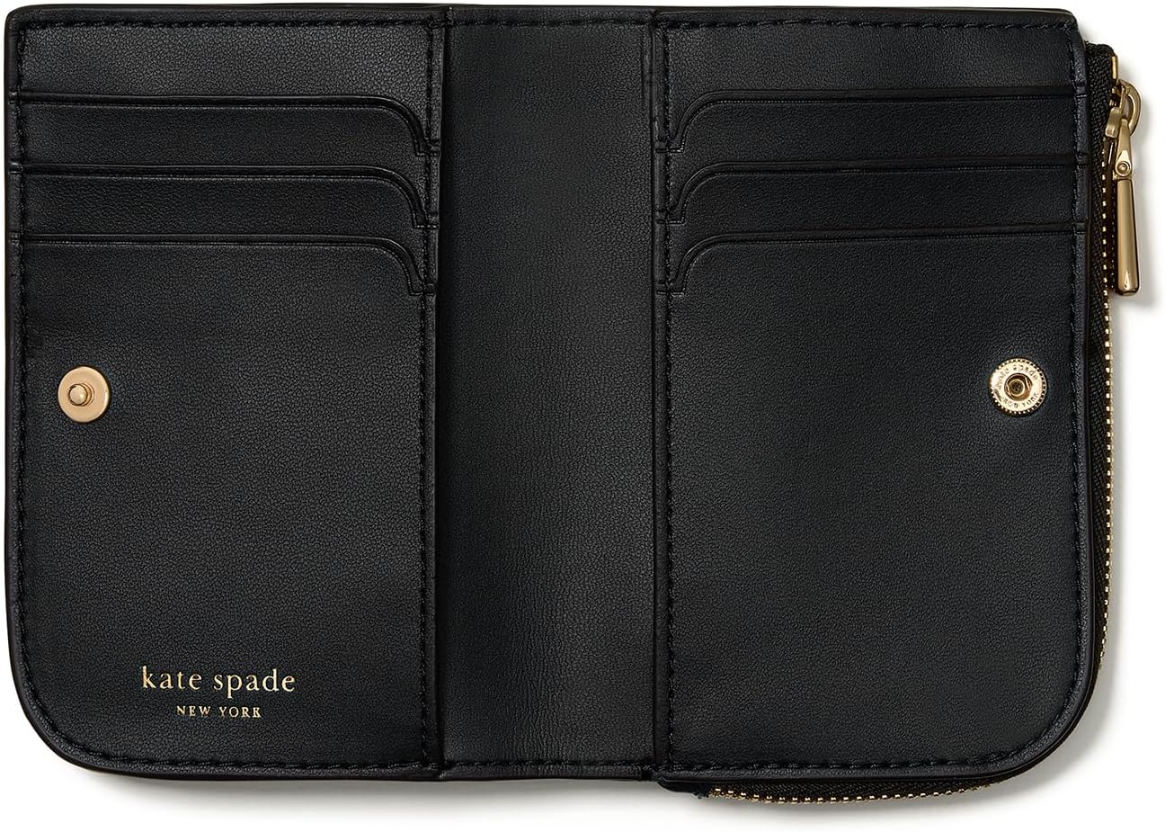kate spade new york Devin Pebbled Leather Small Compact Wallet - Image 3