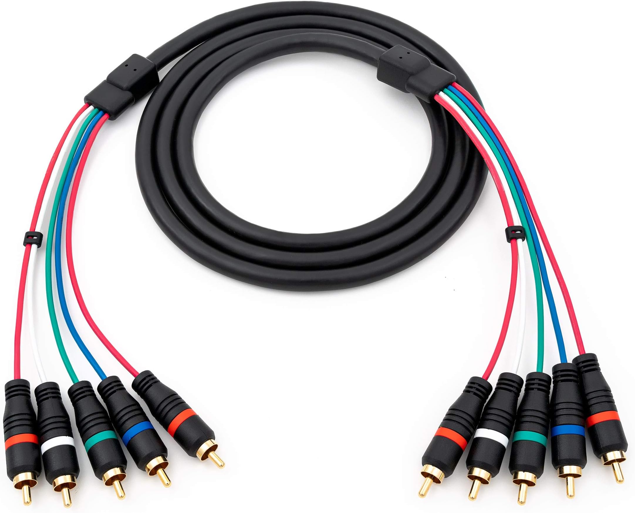 YPbPr Component Video Male-to-Male RCA Cable (6 Feet)