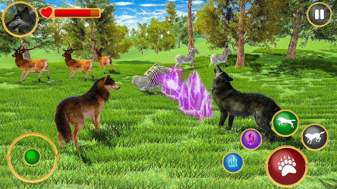 Wild White Wolf Simulator WildCraft Animal Sim Online 3D Virtual