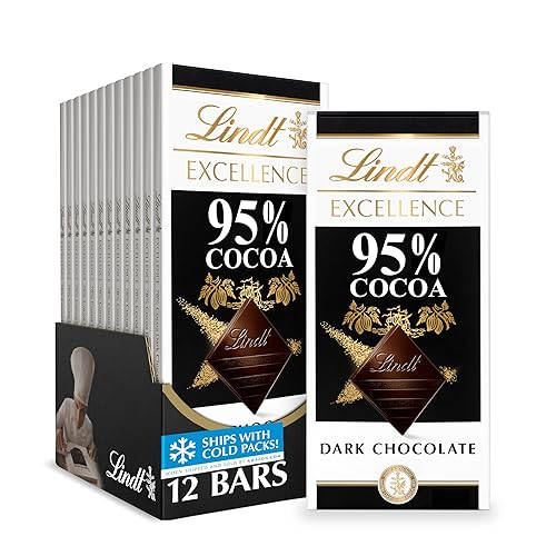 Vista 102 de Lindt Excellence - Barra de chocolate amargo Caramel Sea Salt Dark Chocolate, dulce de chocolate para el Día de la Madre, 3.5 onzas