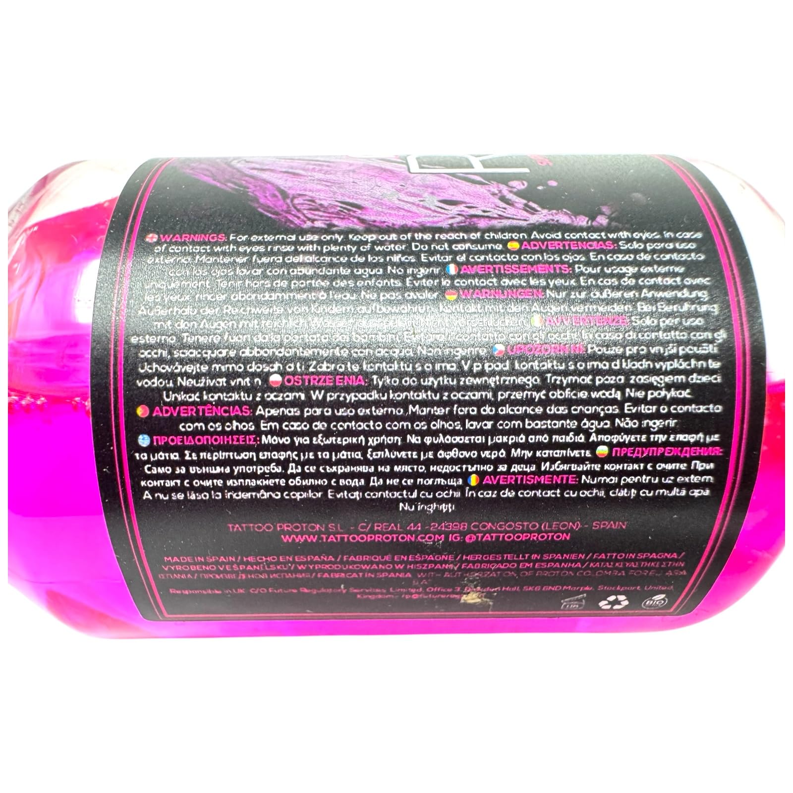Proton Professional Stencil Eraser Spray Rosa Pink - 100ml - Reiniger/Entferner - Stempel Entferner - Tattoo INKgrafiX® Deutschland - PROFI STUDIO