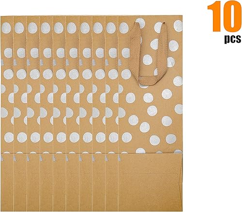 Miniatura 3 de Bolsas de regalo de vino kraft con asas, bolsas de papel de vino, bolsa reutilizable para cumpleaños, recuerdos de fiesta, baby shower, despedida de