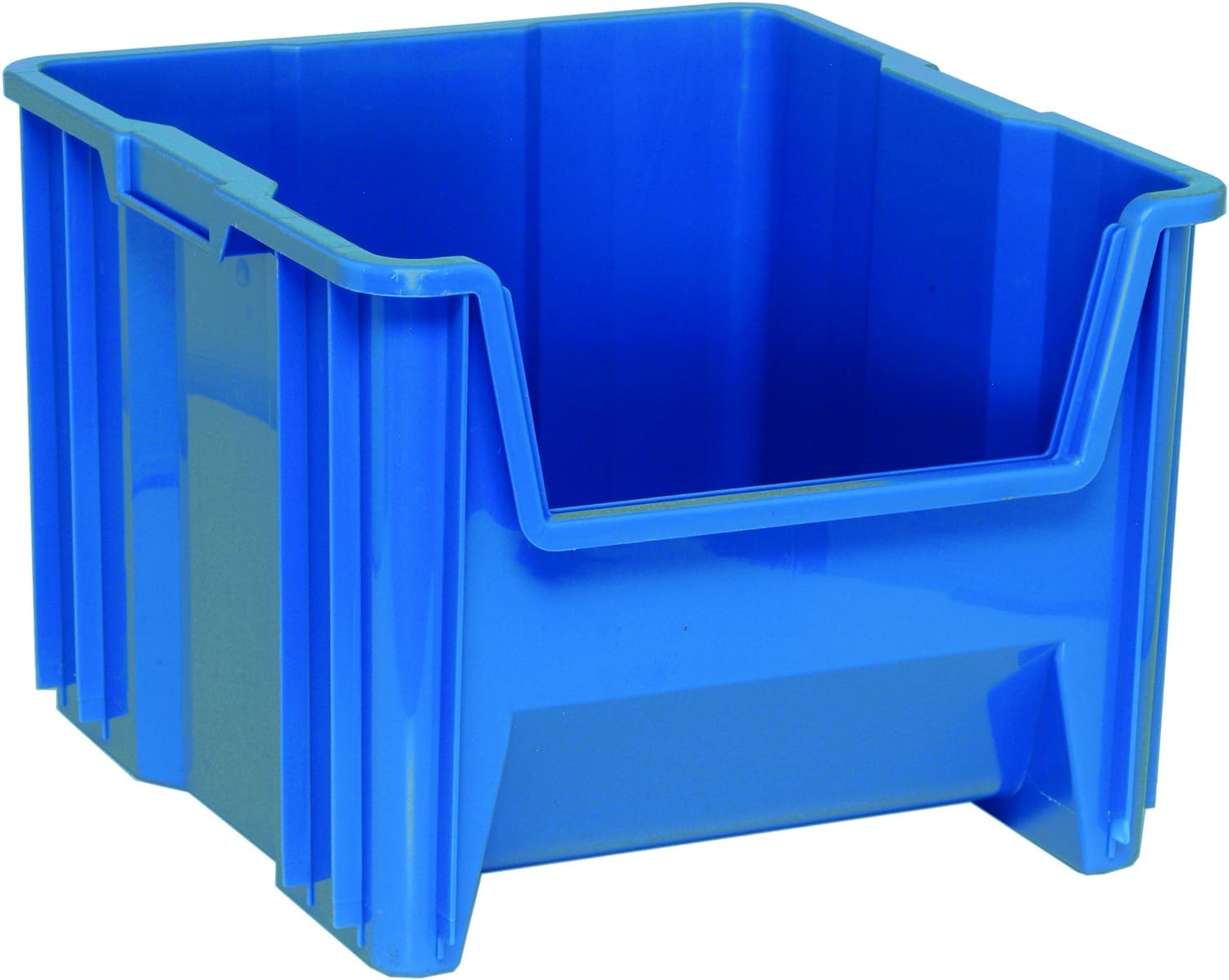 Quantum QGH800BL Giant Stack Container, 17.5" Length x 16.5" Width x 12.5" Height, Blue, Pack of 2