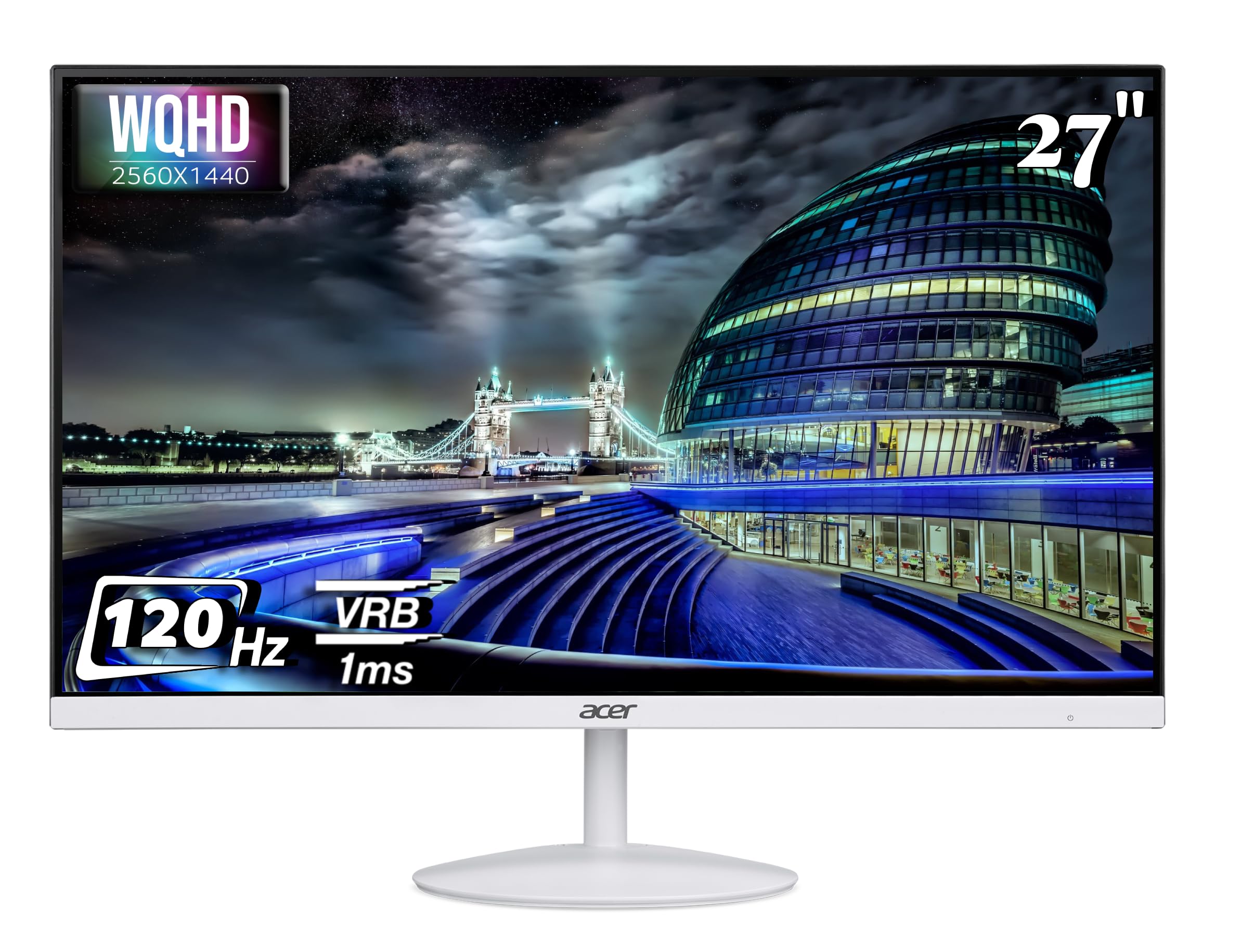Acer SA272U P1 27 Inch WQHD 2560×1440 IPS Monitor|144Hz Refresh Rate | 1ms VRB | HDR10 | AMD FreeSync | 1 x HDMI (2.0) + 1 x DisplayPort (1.4) | Built-in Speakers | Ultra-Slim 7.2mm Design | Eye Care — Amazon image 10