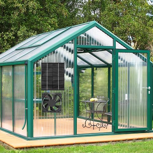 Miniatura 3 de POCREATION Solar Panel Fan, Exhaust Air Ventilation Heat Dissipation Tool, Solar Panel Powered Fan Mini Ventilator, Solar Fan Exhaust Fan for