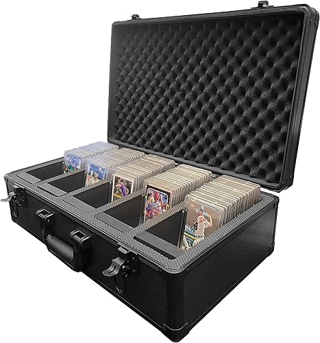 Miniatura 6 de EASYGO PRODUCTS Caja de almacenamiento de tarjetas graduadas Premium Trading Sports Card BGS PSA SGC GMA vitrina divisores de espuma béisbol,