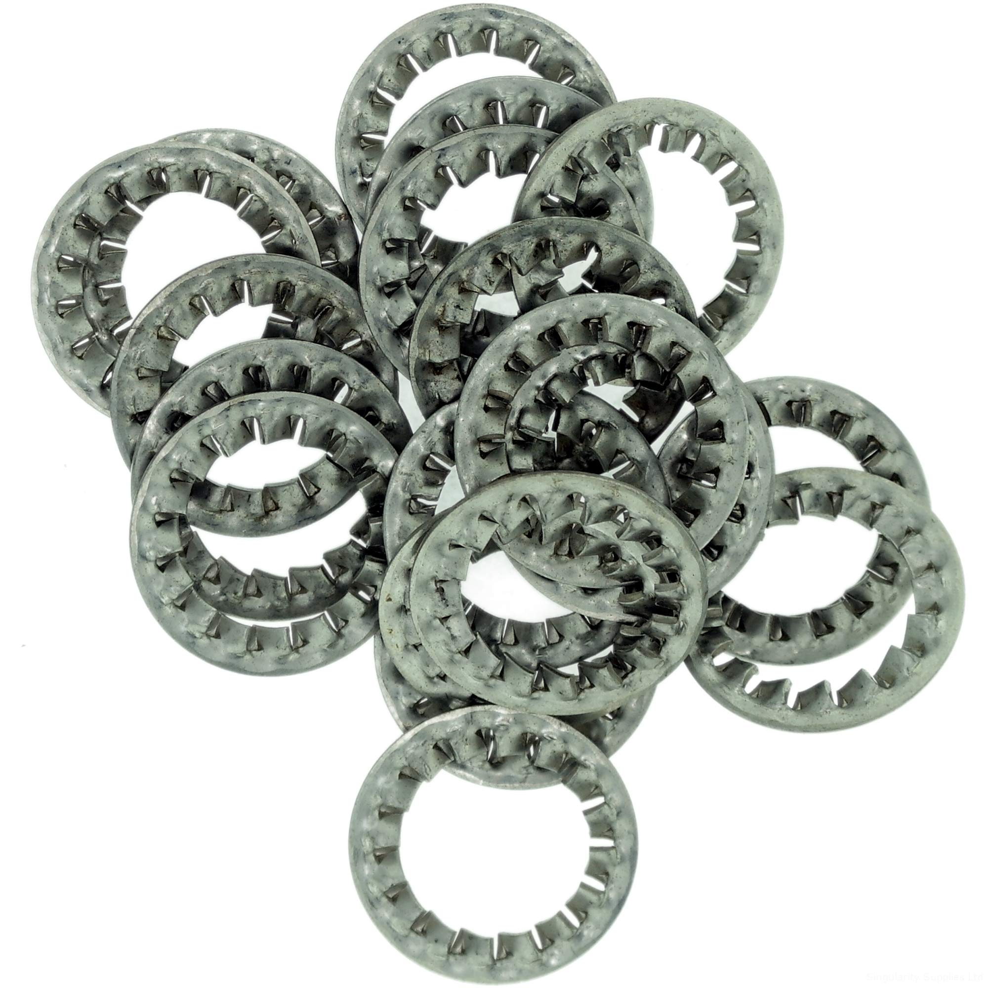Singularity Supplies M22 (22Mm) Shakeproof Washer (Internal Serrated) - Stainless Steel (A2) (Pack Of 10)
