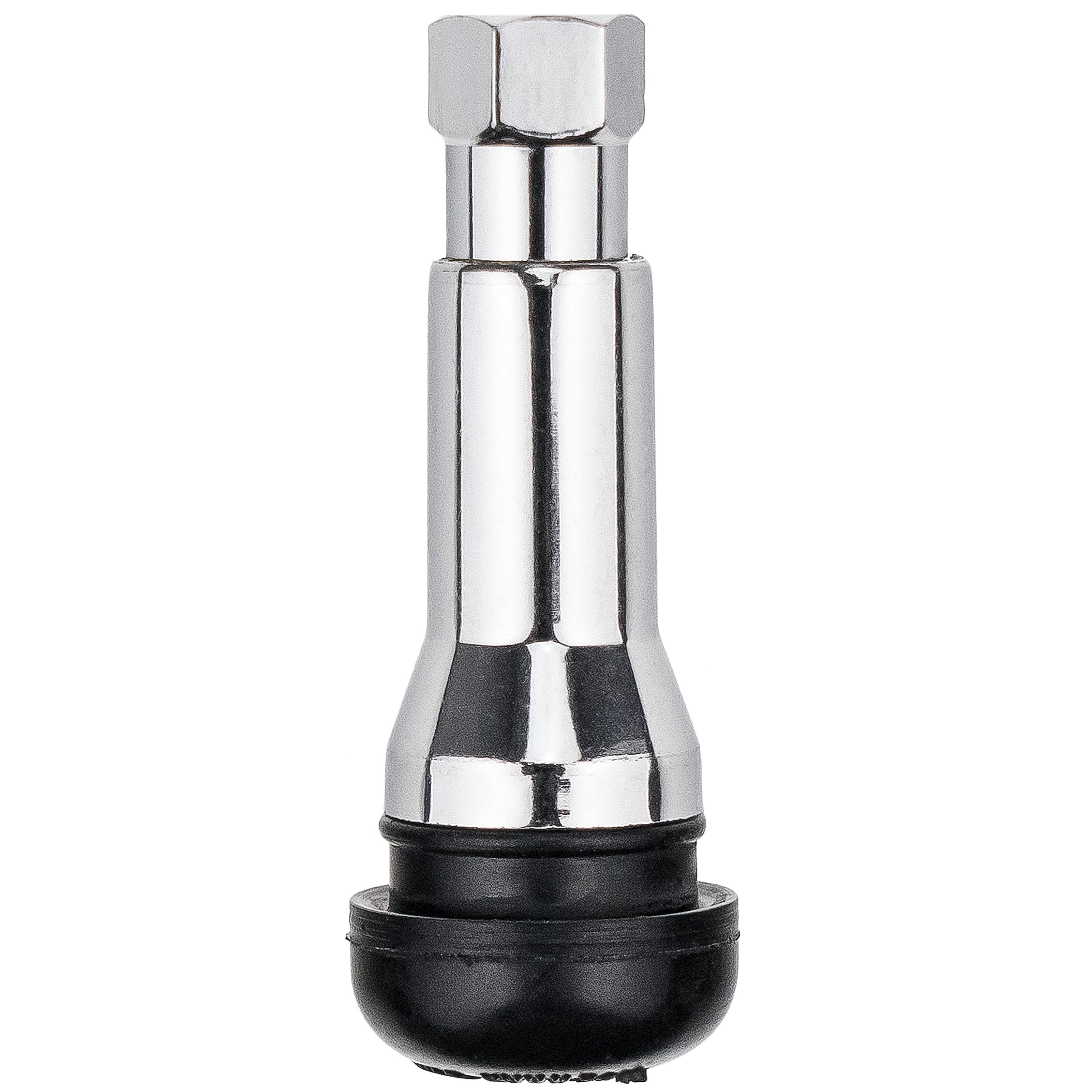 STIX 500 Gummiventile TR414 AC-P ABS Reifenventile Verchromt Schlauchlos PKW für Alufelgen 11,3cm