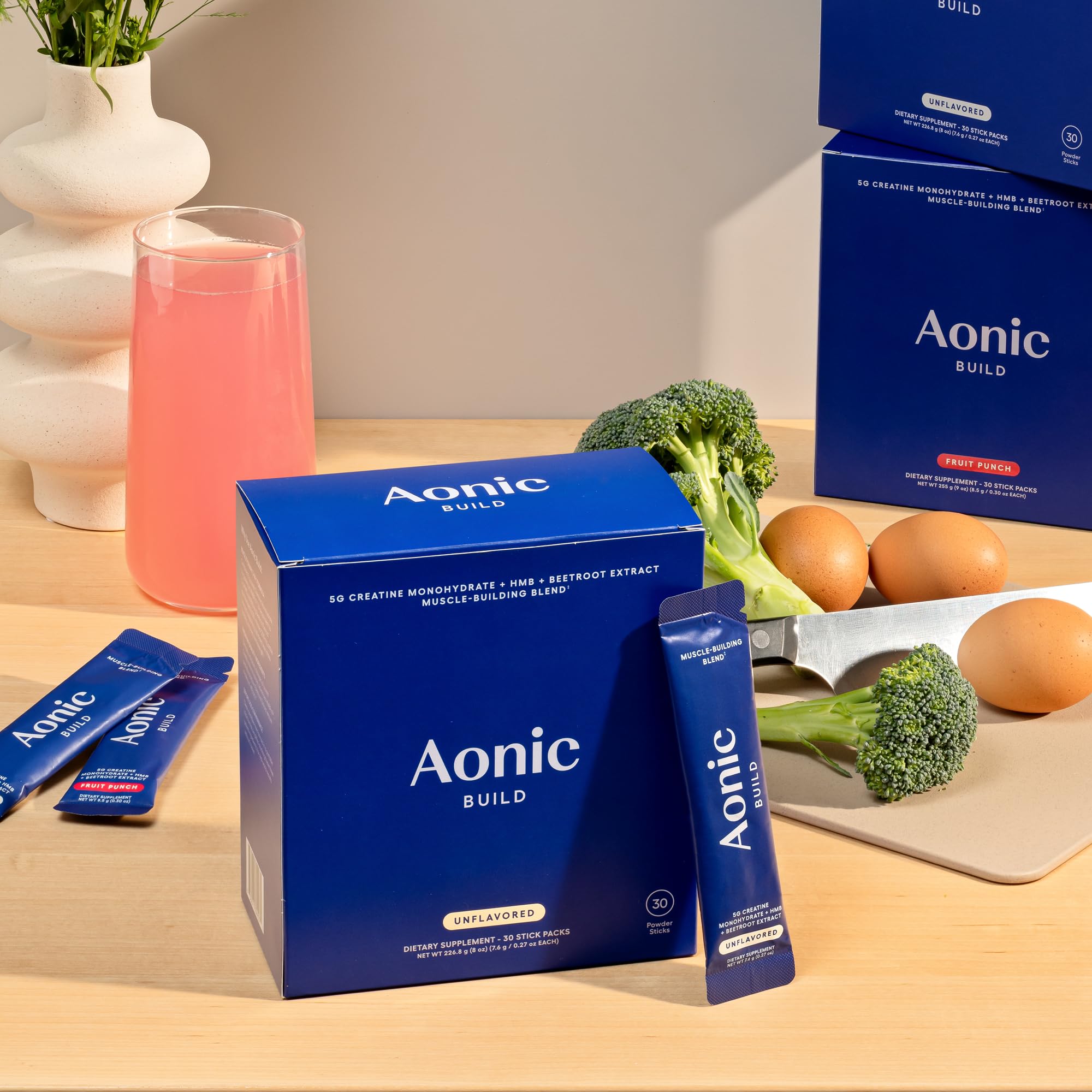 AONIC Build Creatine Monohydrate, HMB & Beetroot, Fruit Punch, 30 Sticks — Amazon image 8