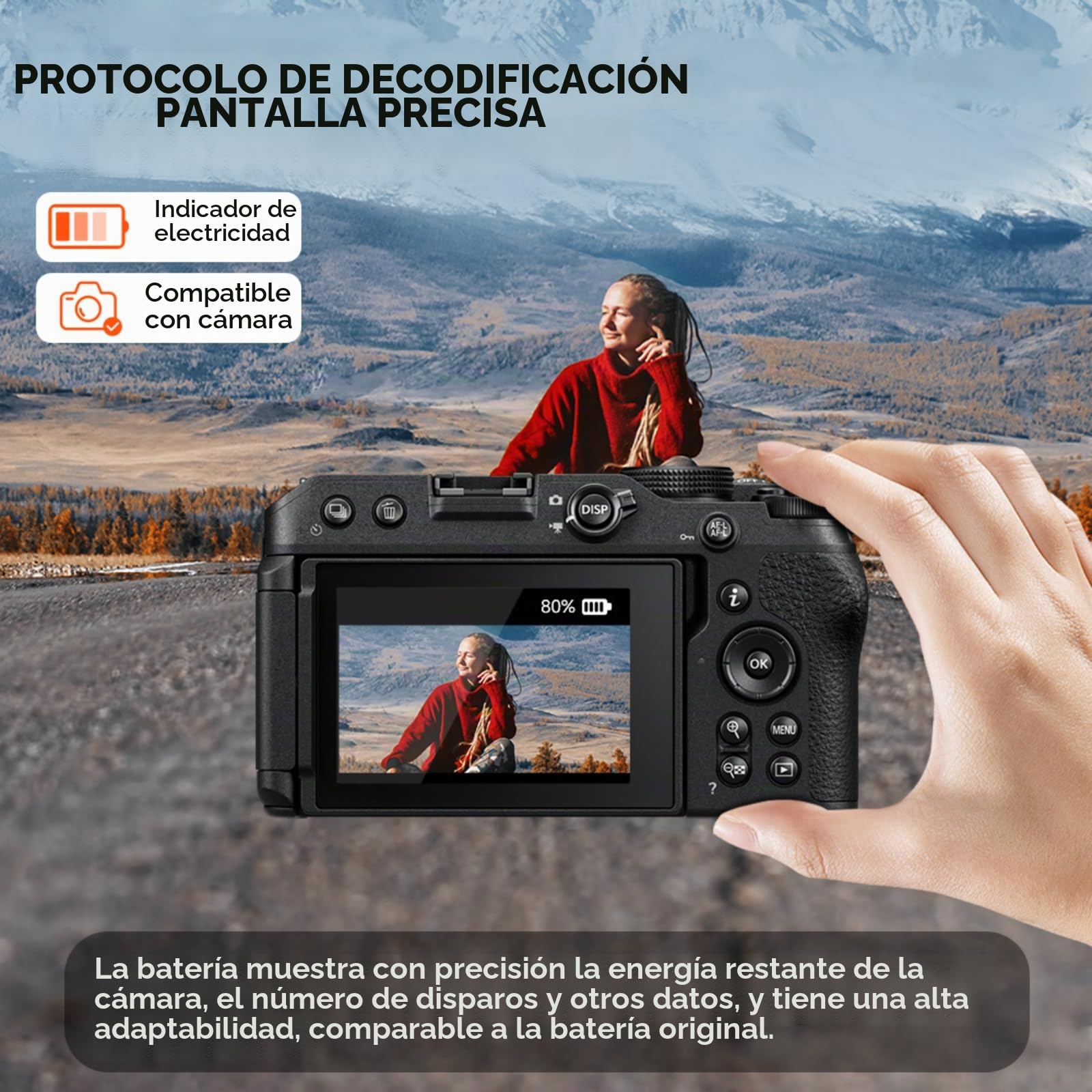2Pcs ENEL20 EN-EL20a Baterías de Repuesto con LED y Cable de Carga USB-C para Nikon Coolpix P950, P1000, P1100, Coolpix A, 1 J1, 1 J2, 1 J3, 1 S1, 1 V3, DL24-500, 1 AW1