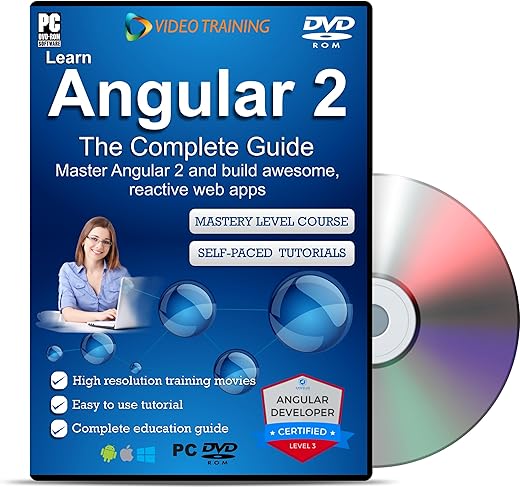 Mastering ANGULAR 2 Training Tutorial Video DVD – Fast Learning Self-Paced Tutorial High Quality Training Videos with Examples – Affiliation with…