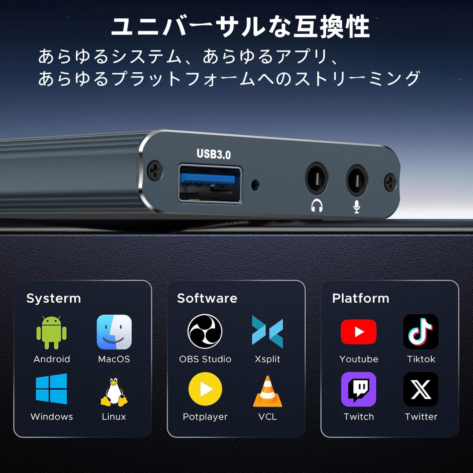 Amazon.co.jp: キャプチャーボード Switch対応 4K HDMI パススルー