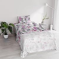 Set Lenzuola Letto Singolo Cotone River, lavorato in Italia - Completo Letto
