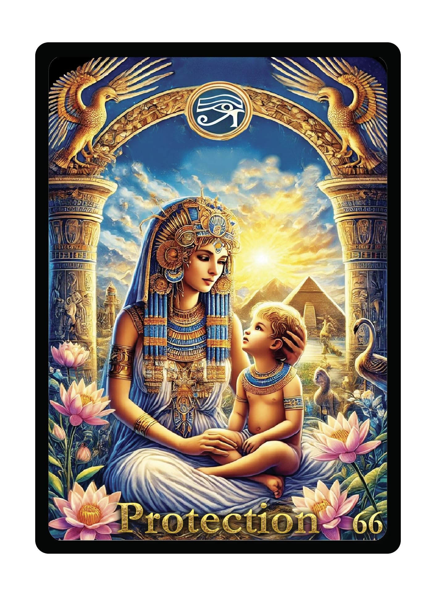 Tarocchi delle Piramidi Guidance Meditazione Deck, 78 Carte con Illustrazioni e Citazioni
