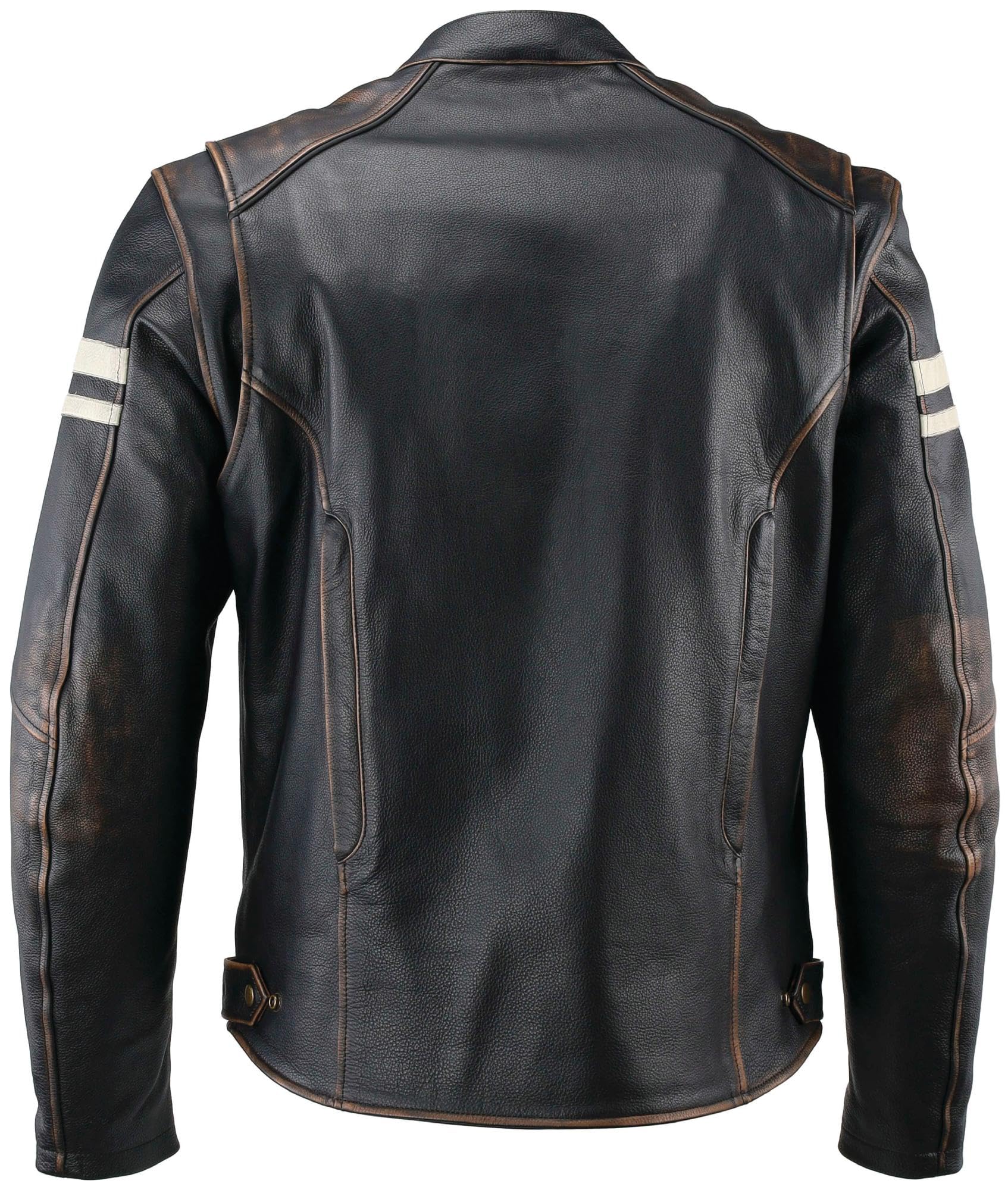 94385 River Road - Hoodlum Vintage Leather Jacket Black - XL