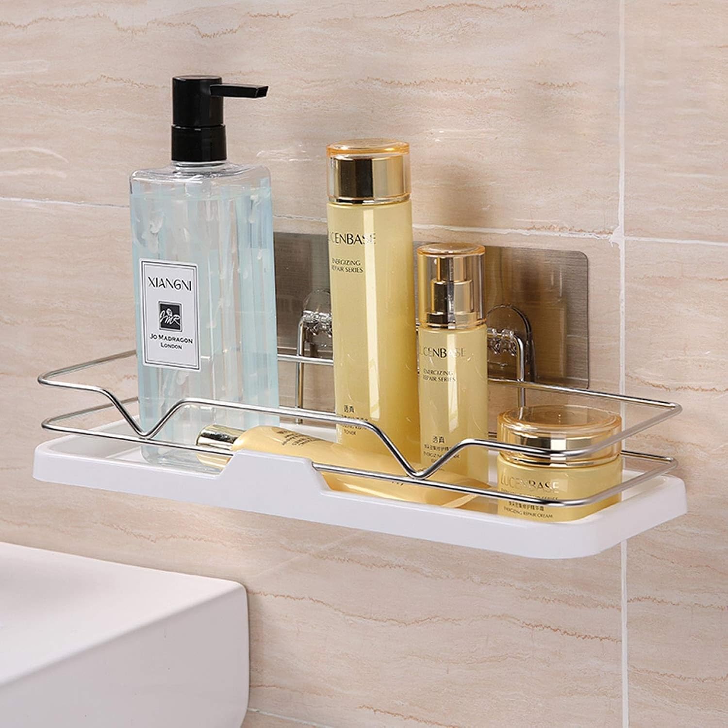bywood® Washroom/Bathroom Organizer/Organiser Without Drill, Self ...