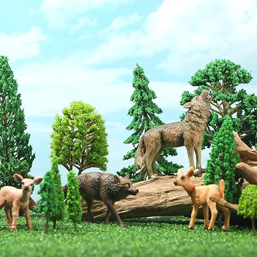 Miniatura 4 de Skylety 70 árboles modelo de 1.2 a 6.3 pulgadas, modelo mixto, tren, paisaje, arquitectura, árboles falsos para manualidades, modelo de