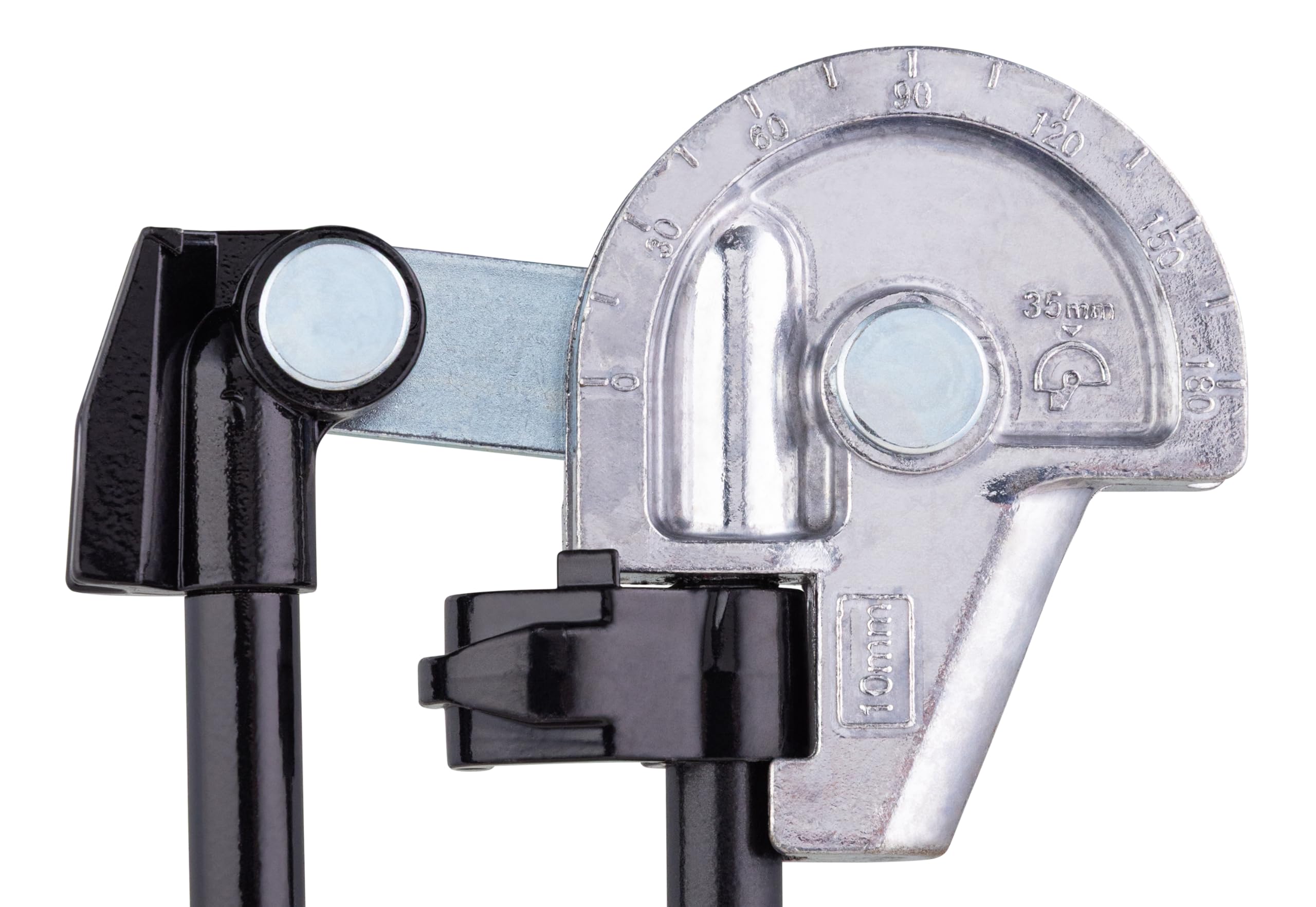 Cintreuse manuelle angle maxi 180 ° pour tube cuivre diamètre 10 mm NOYON & THIEBAULT | Poignées anti-dérapantes | tête graduée de 0 à 180° | crochet de maintien du tube | acier carbone et aluminium