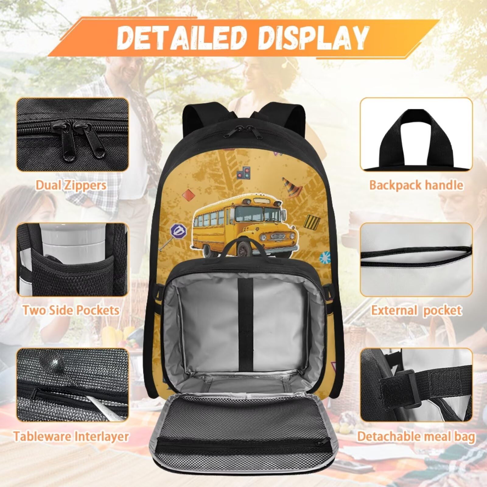 Mochila personalizada para niños para la escuela, 2 en 1, con nombre personalizado, mochila para niños, juego de mochila para jardín de infantes