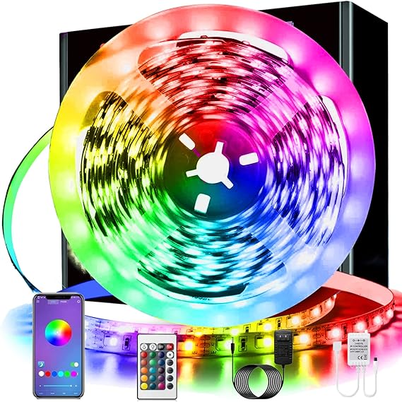L8star 5m Led Strip Light Room Decor, 16.4ft Led Lights Bedroom Decor