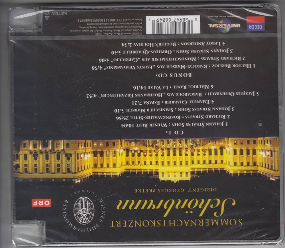 (未使用･未開封品)　シェーンブルン宮殿 夏の夜のコンサート 2011 [DVD] 7z28pnb シェーンブルン宮殿 夏の夜のコンサート2011[DVD] - ワレリー